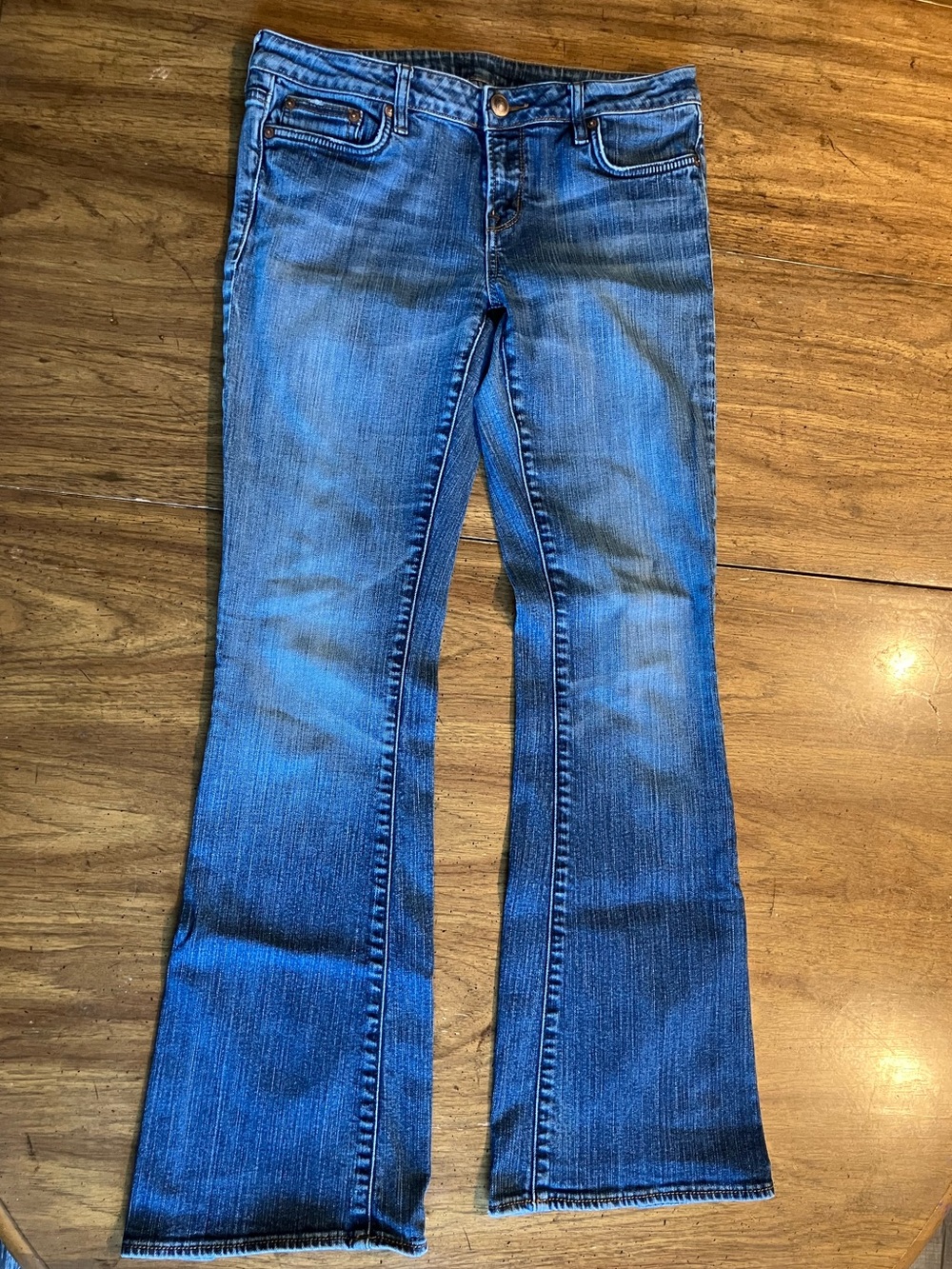 Buffalo FELOW Mid Rise Stretch Flare Bootcut Jeans Size 32 Medium Wash